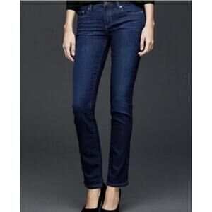 GAP 1969 Real Straight Denim Jeans in Dark Wash Size 26R